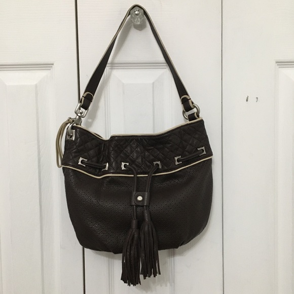 FRANCESCO BIASIA | Dark Brown Shoulder Bag Tassels